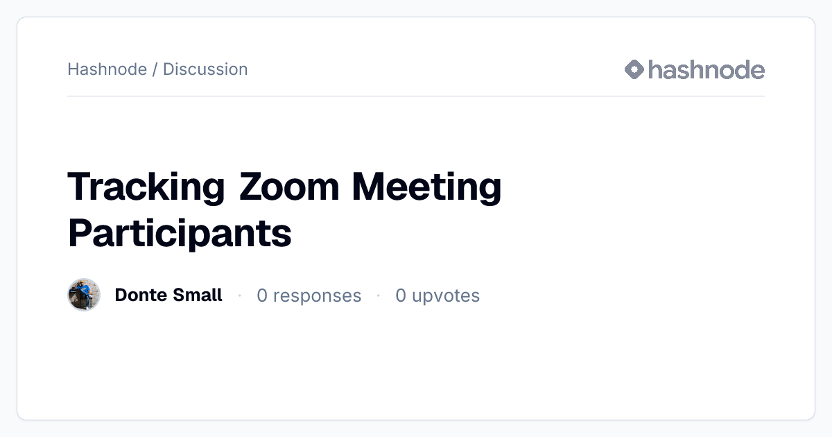 Discussion on 