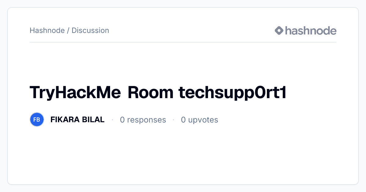 Discussion on 