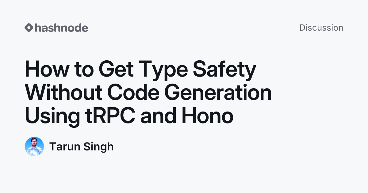 Discussion on "How to Get Type Safety Without Code Generation Using ...