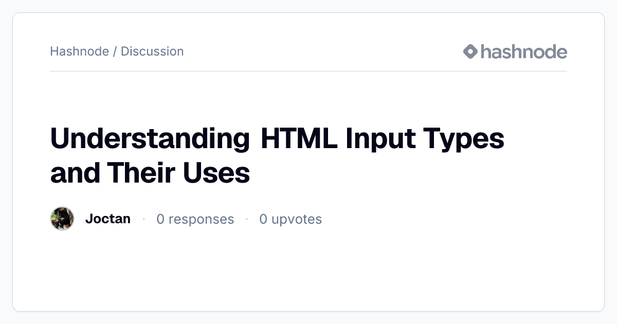 Discussion on 