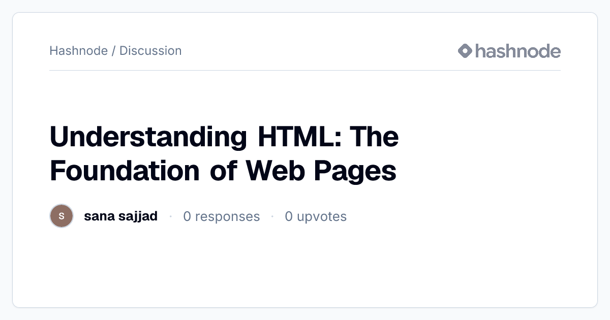 Discussion on 