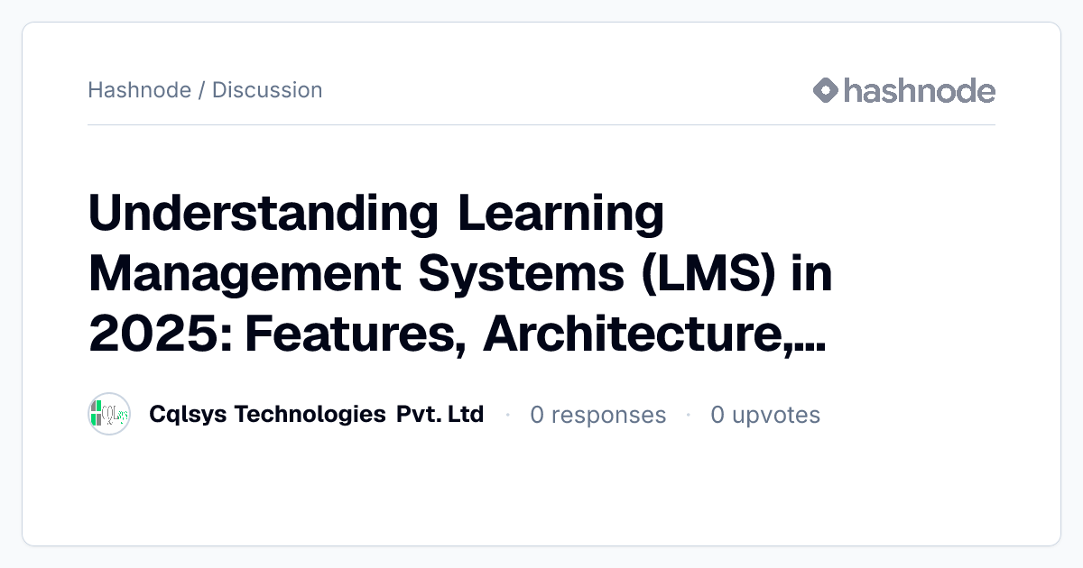Discussion on "Understanding Learning Management Systems (LMS) in 2025 ...