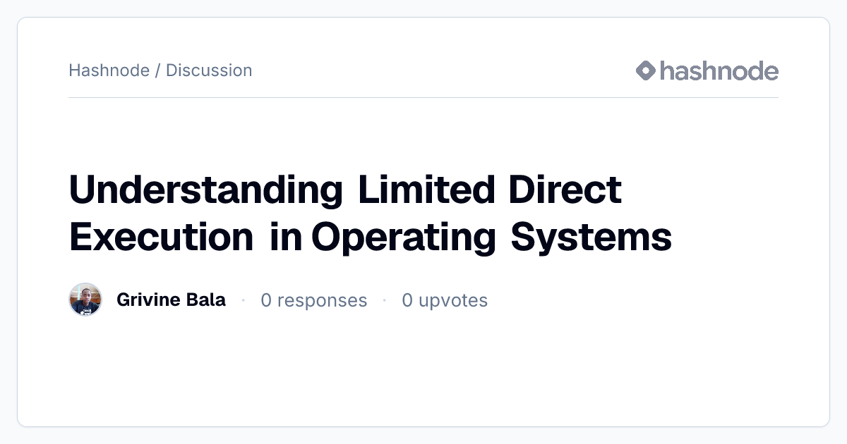 Discussion on 