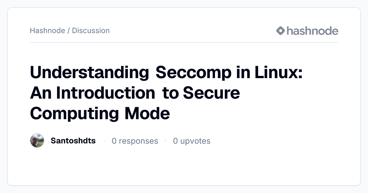 Discussion on 