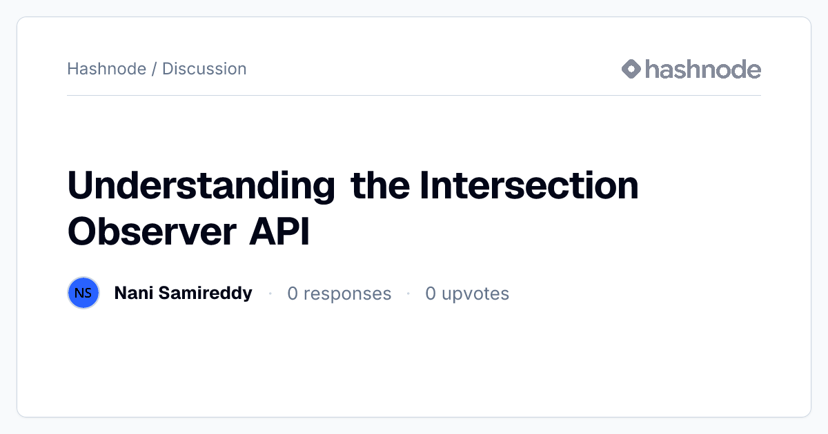 Discussion on 