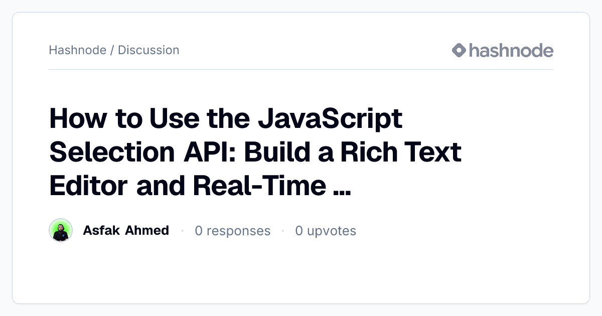 Discussion on 