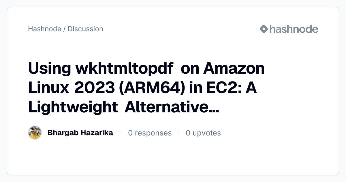Discussion on 
