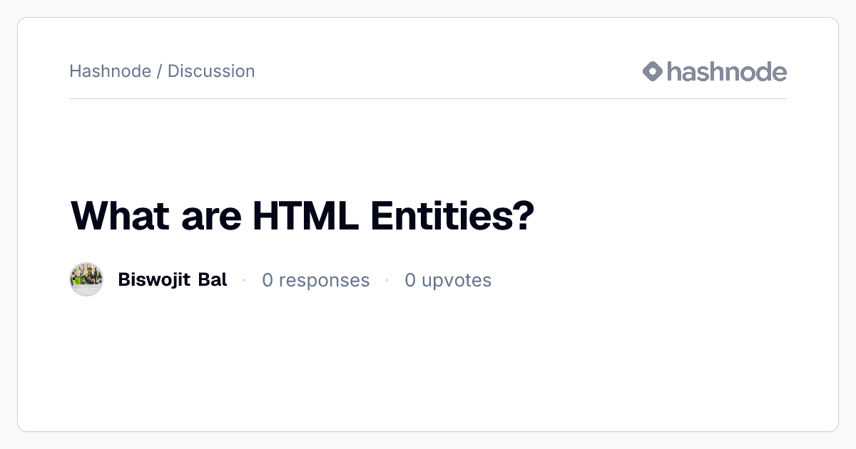 Discussion on 