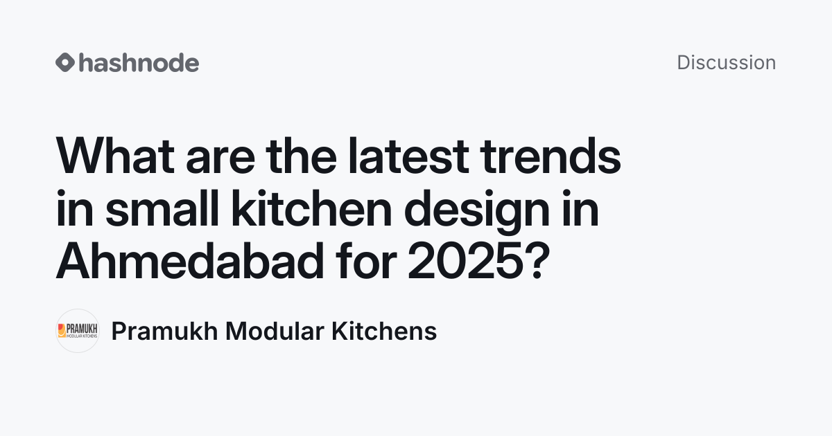 Discussion on "What are the latest trends in small kitchen design in ...