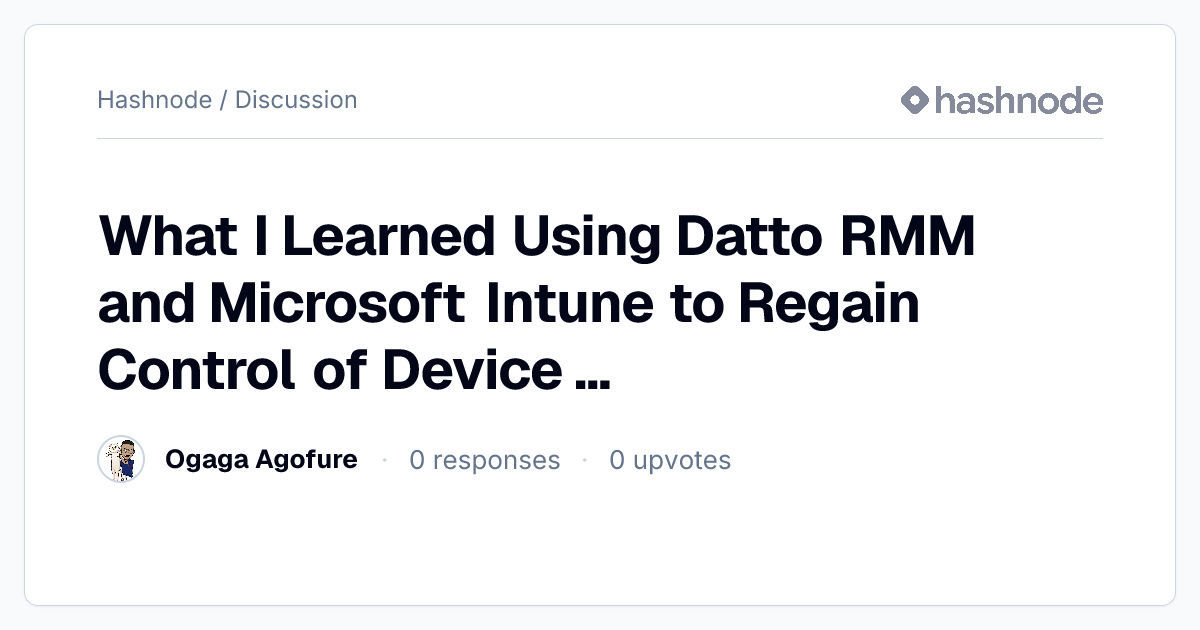 Discussion on 
