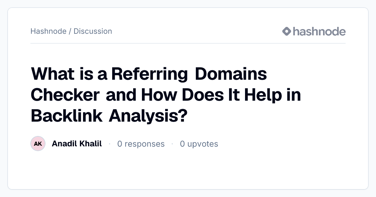 Discussion on 