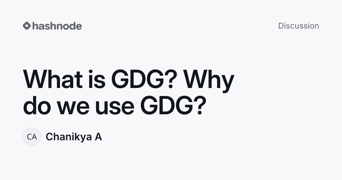 Discussion on 