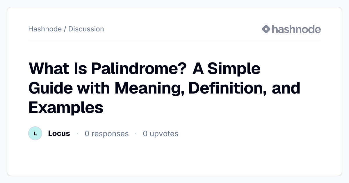 Discussion on 