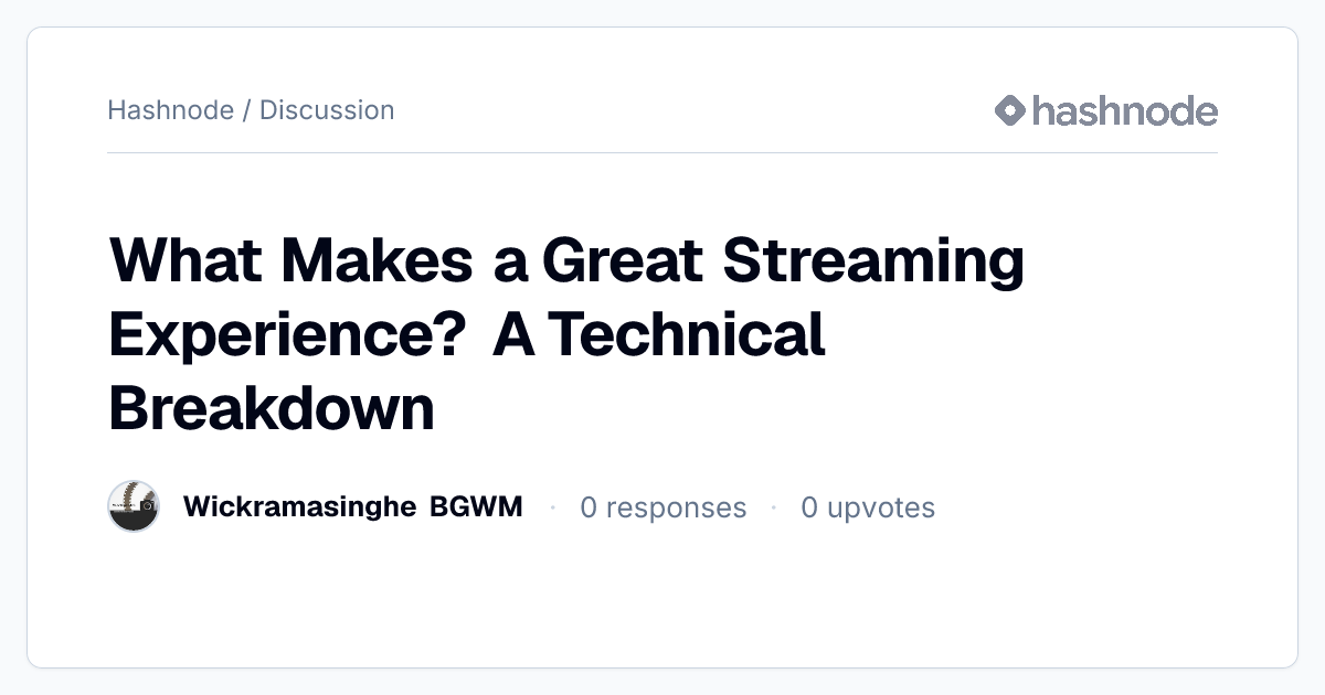 Discussion on 
