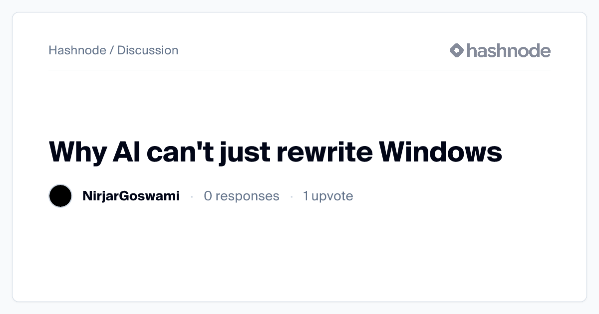 Discussion on 