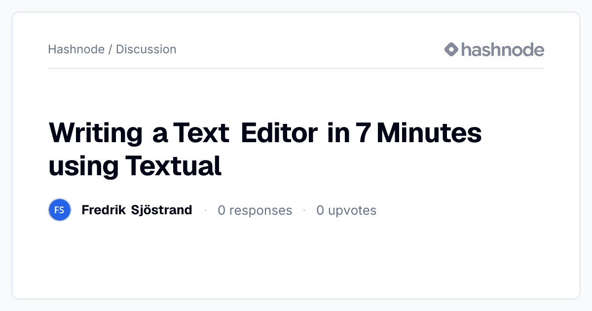 Discussion on 