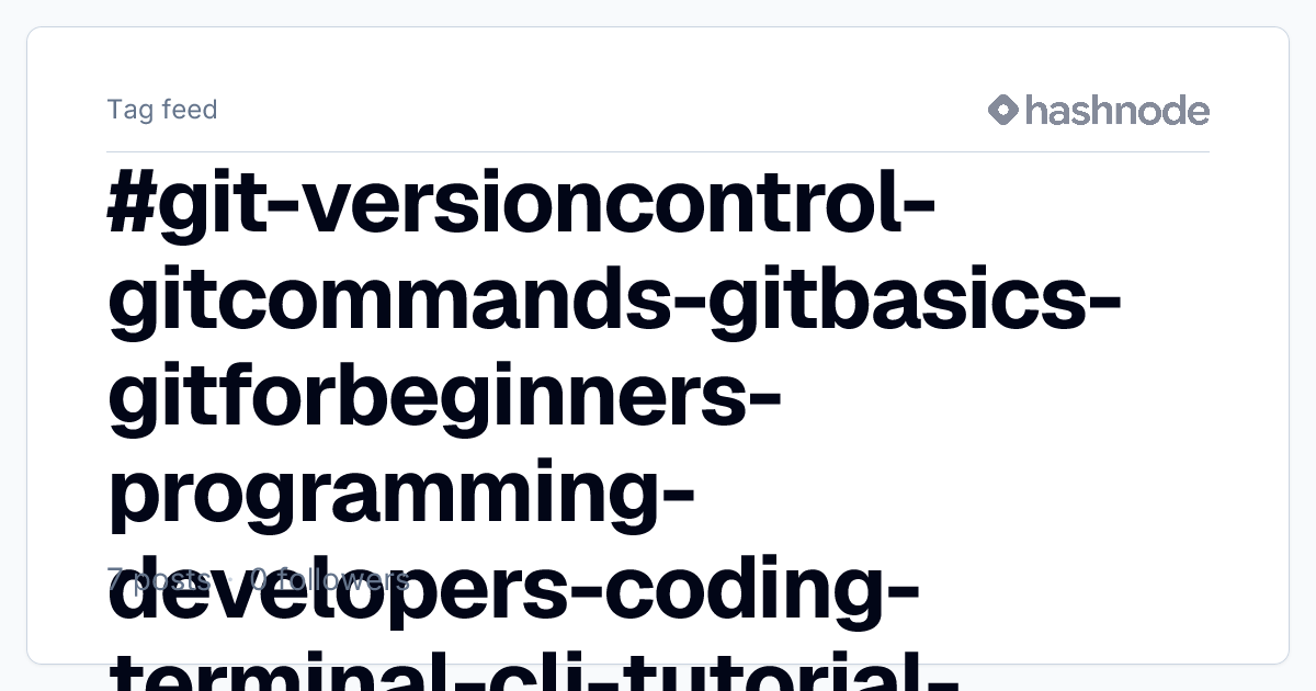 #git-versioncontrol-gitcommands-gitbasics-gitforbeginners-programming ...