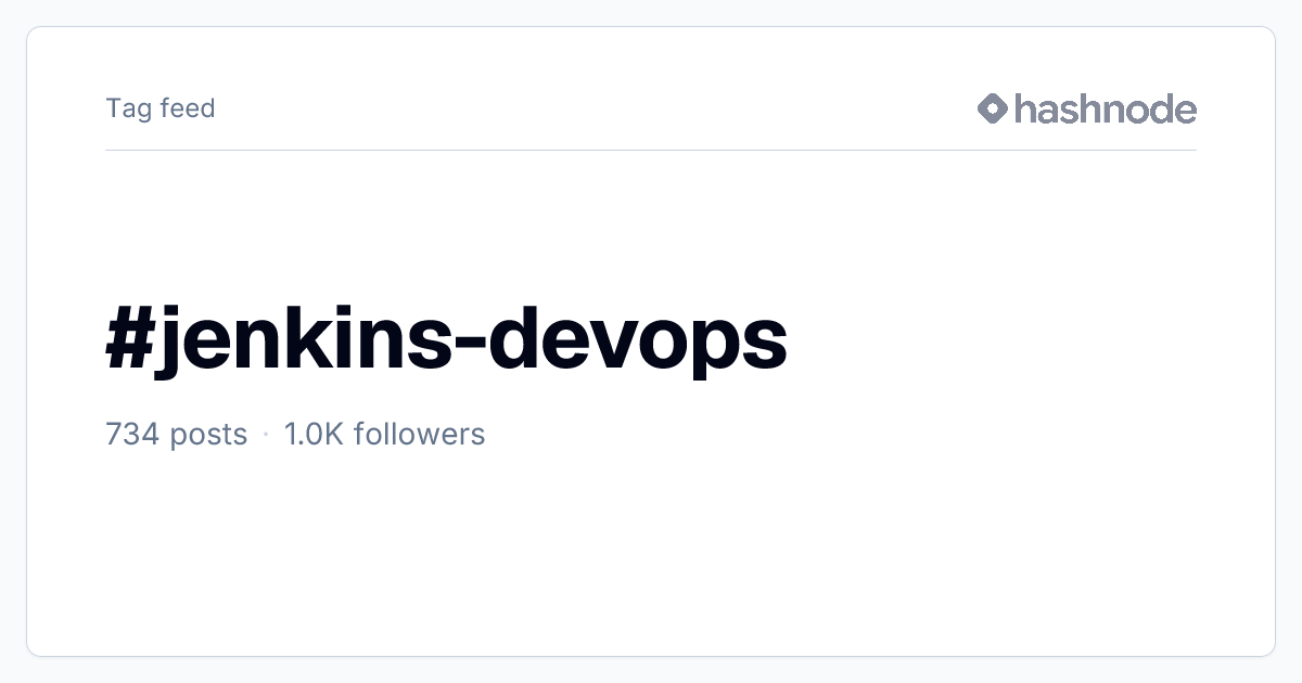 #jenkins-devops | Hashnode