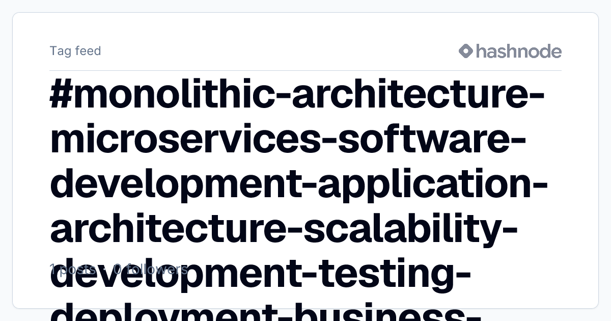 #monolithic-architecture-microservices-software-development-application ...