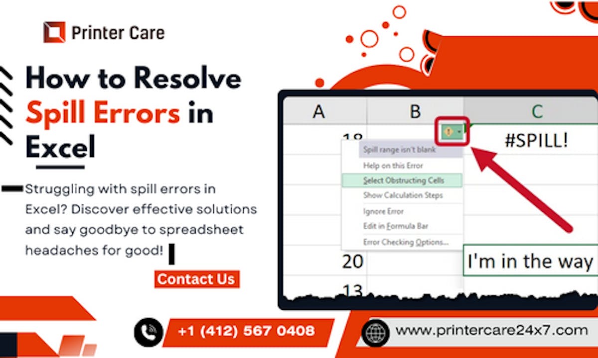 How to Resolve Spill Errors in Excel